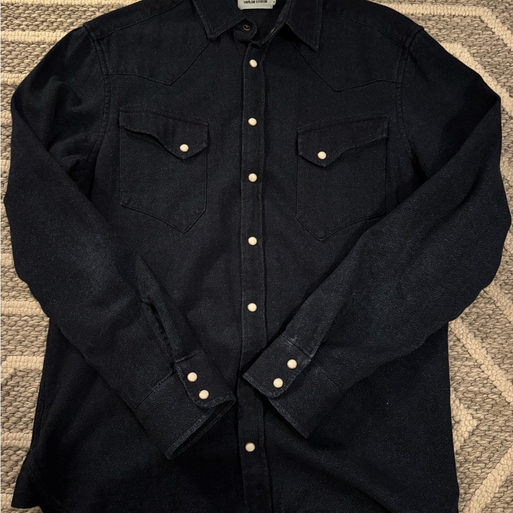 Taylor Stitch Dark Denim Shirt